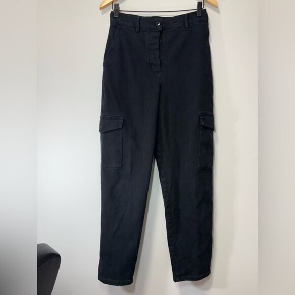 Aritzia Wilfred Free Black Modern Cargo Pant size 6 - Picture 10 of 12